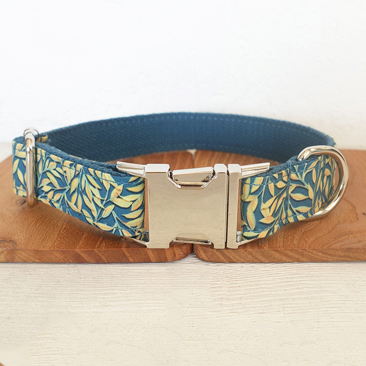 Thick Soft Pet Collar Set with Rings for Supplies