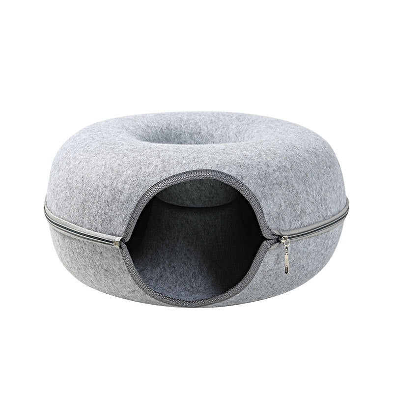 Felt Cat Tunnel Bed