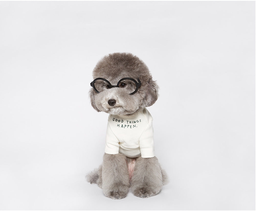 INS Wind Letter Print Simple T-Shirt for Pets