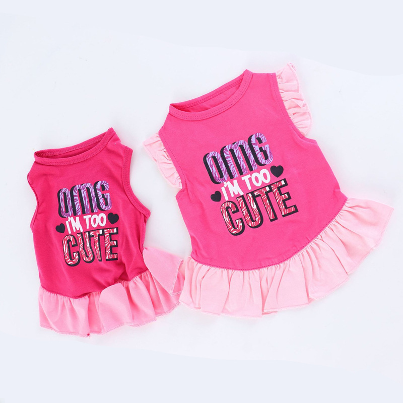 Summer Cotton Dress Set for Cats and Dogs (Small Breeds)