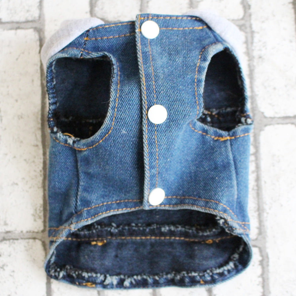 Gray Cowboy Hat and Small Waistcoat for Pets