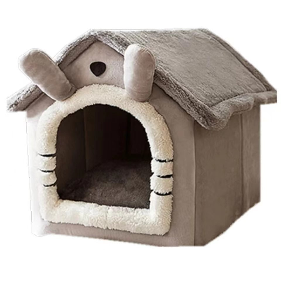 Removable Warm Cat & Dog Bed House