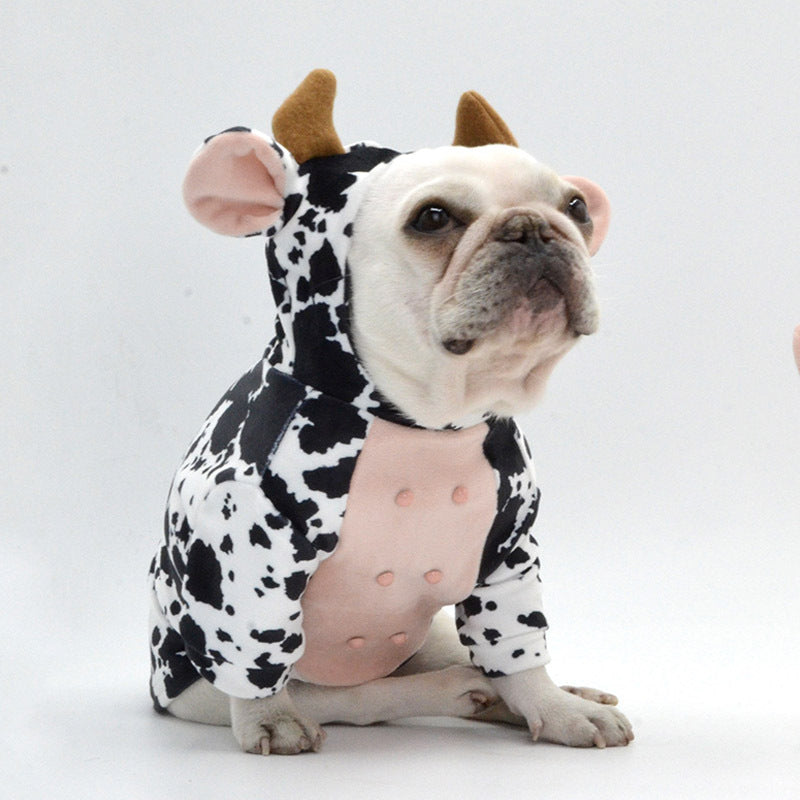 Creative Cow Shape Dog Clothes for Pets