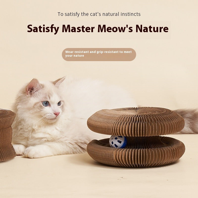 Cat Corrugated Cardboard Scratcher Board