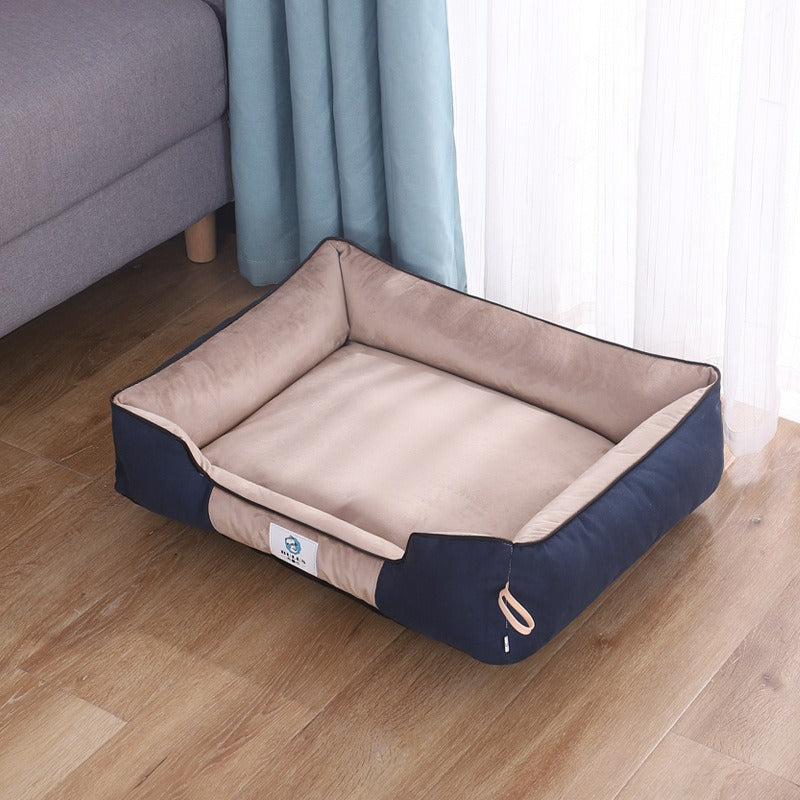 Velvet Square Pet Bed