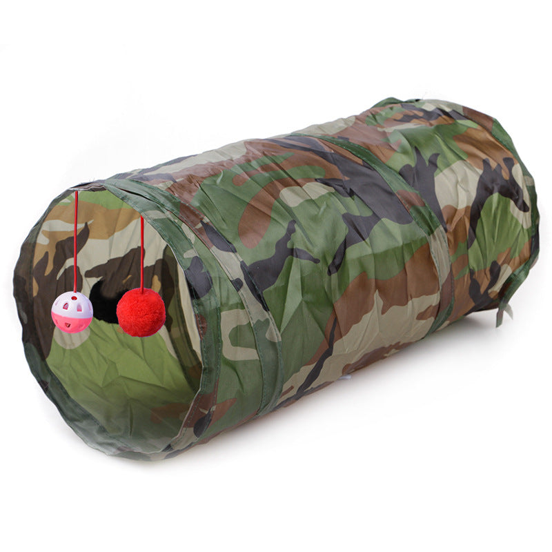 Cat Tunnel with Crinkle Paper, Foldable and Collapsible