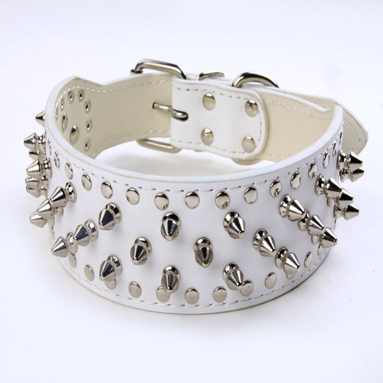 Large Dog Rivet Pet Collar
