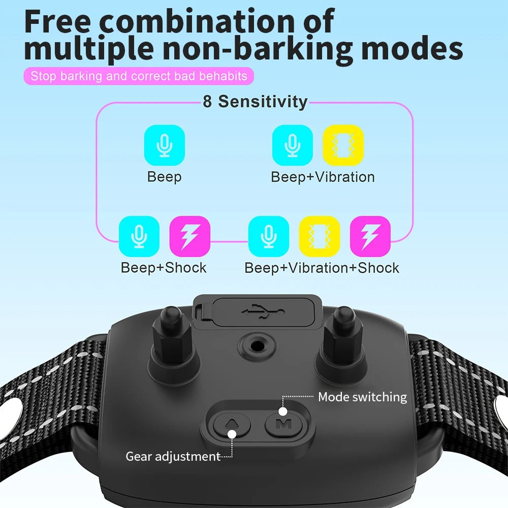 Smart Anti-Barking Rechargeable Dog Collar