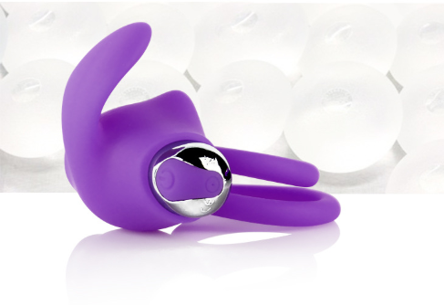 Vibrating Delay Ring with Rabbit Ears for Couples