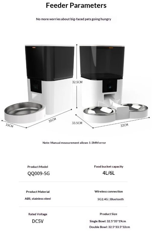 Smart Video Pet Feeder with Camera