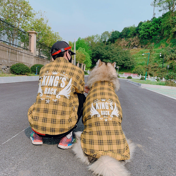 Pet Parent Matching Shirts with Yellow Wings Design