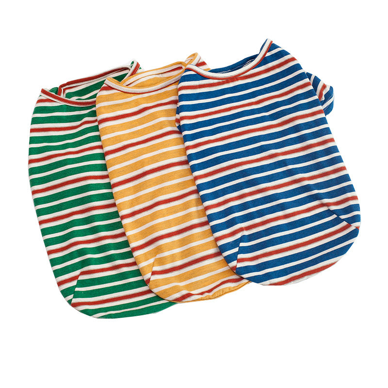 Striped Pet Clothing for Small to Medium Dogs