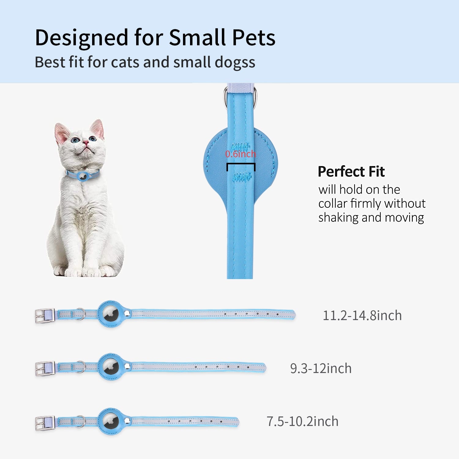 Reflective AirTag Pet Collar