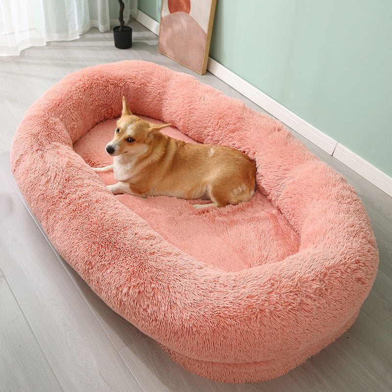 Plush Winter Warm Large Pet Bed