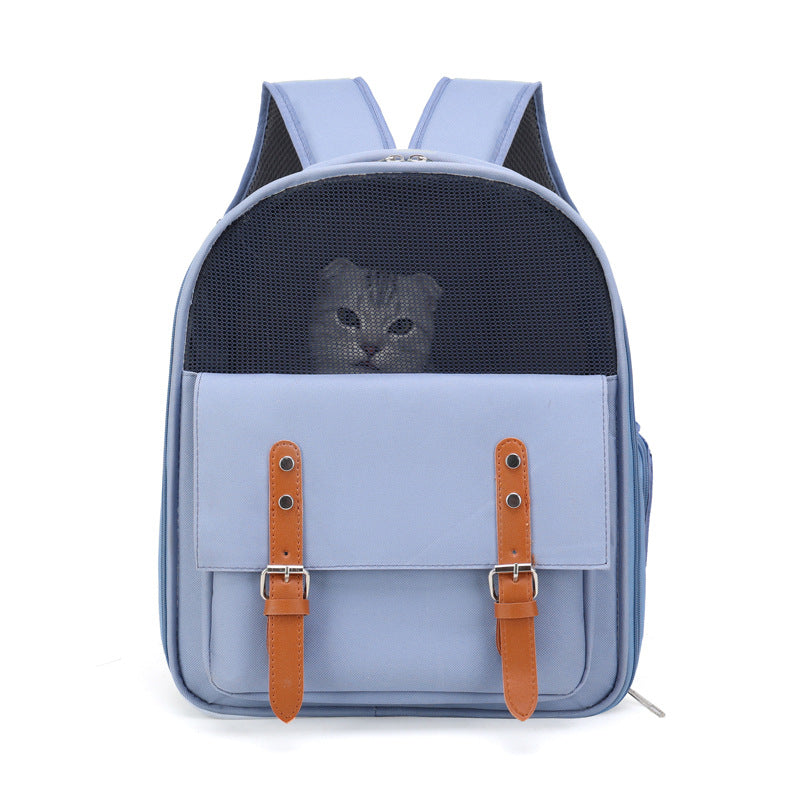 Scratch-Resistant Cat Backpack for Outdoor Use