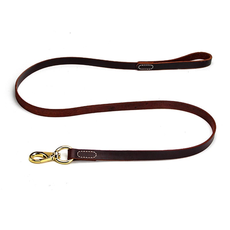 Cowhide Dog Leash for Medium and Large Breeds