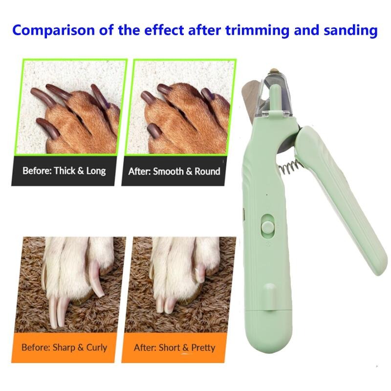 2-in-1 LED Pet Nail Clippers and Grinder