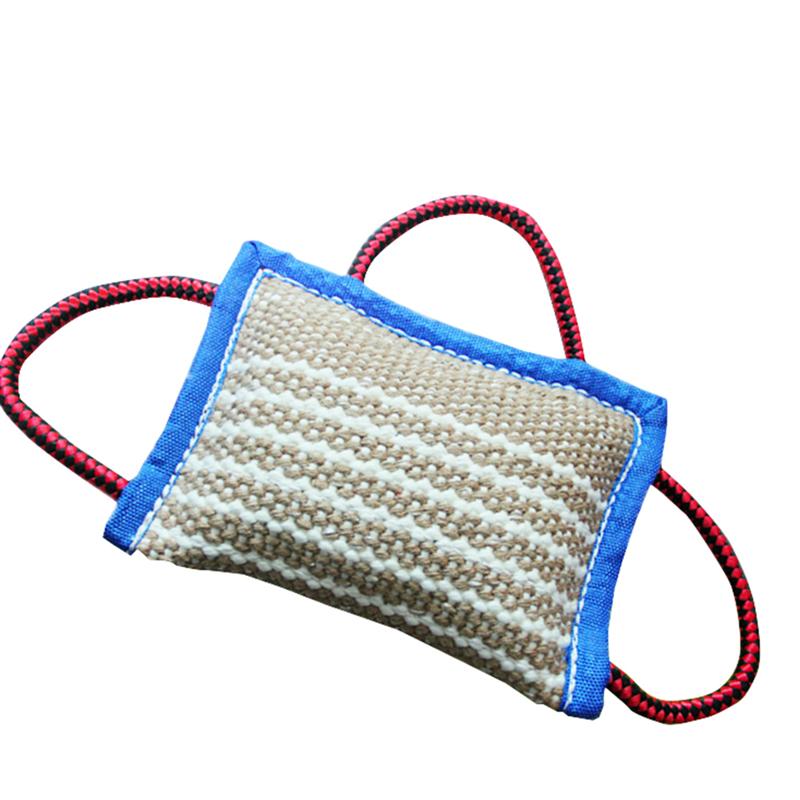 Thickened Hemp Three-ring Training Bite Pillow