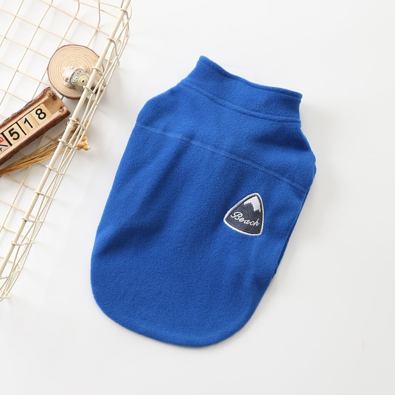 Solid Color Zipper Coat for Dogs
