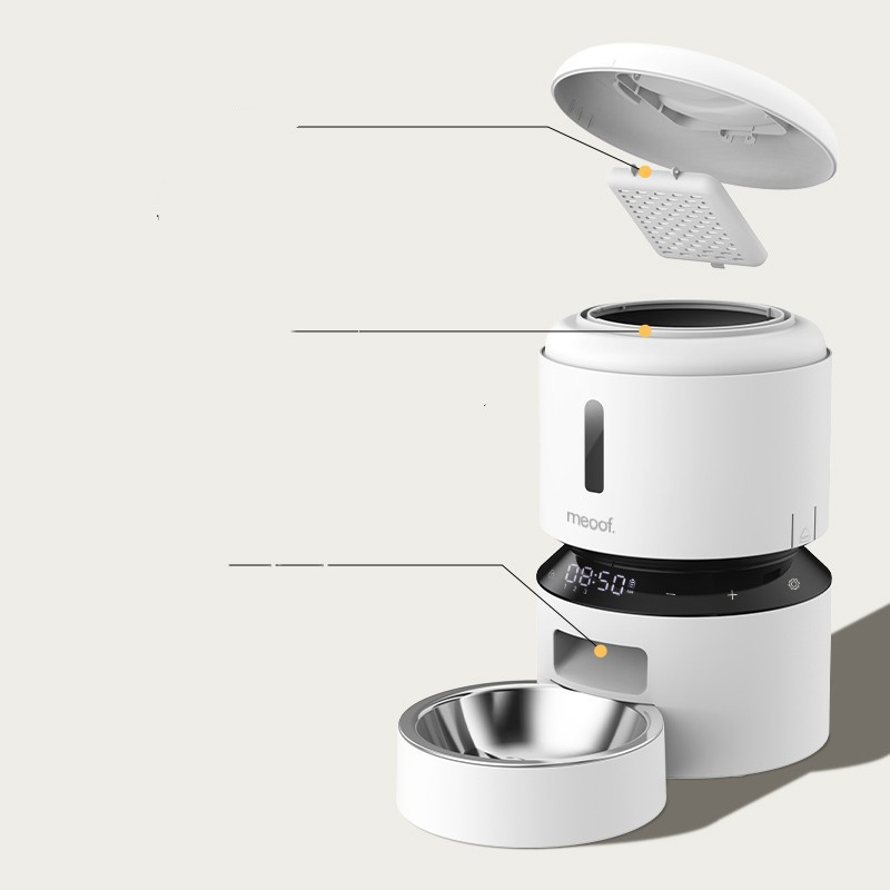 Cat Feeder with Dual Bowls