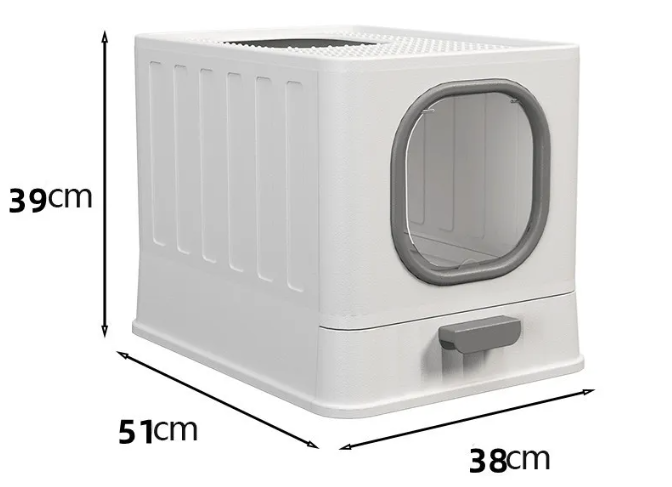Large Enclosed Folding Cat Litter Box