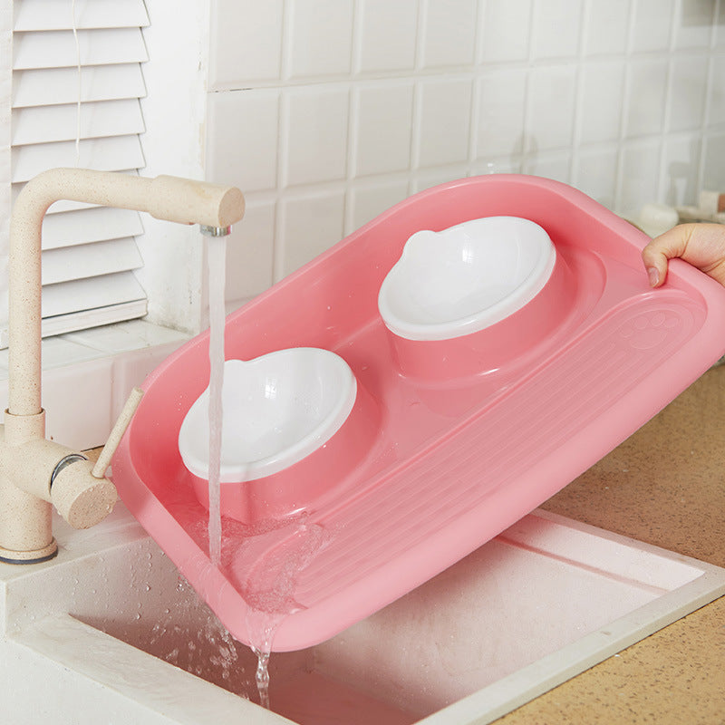 Creative Eco-Friendly Non-Slip Double Pet Bowl