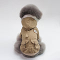 Stylish Military Dog Jacket with Hood and Pockets