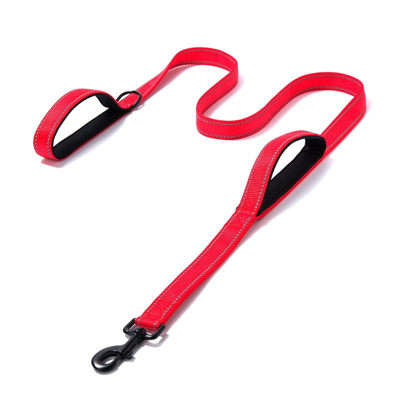Reflective Nylon Dog Leash - Double Layer