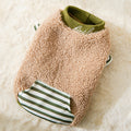 Patchwork Coral Velvet Hoodie for Cats and Dogs