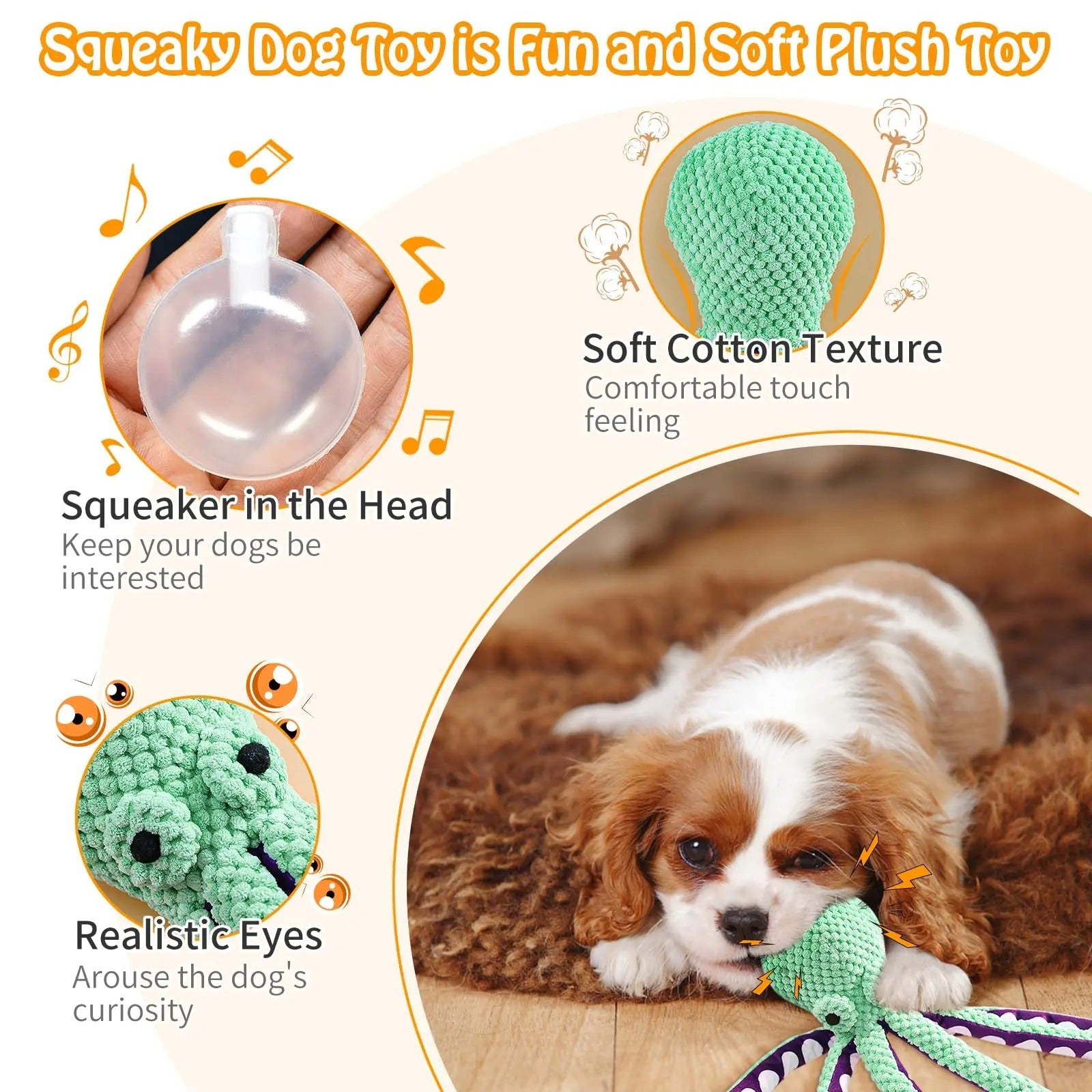 Plush Squeaky Dog Chew Toy