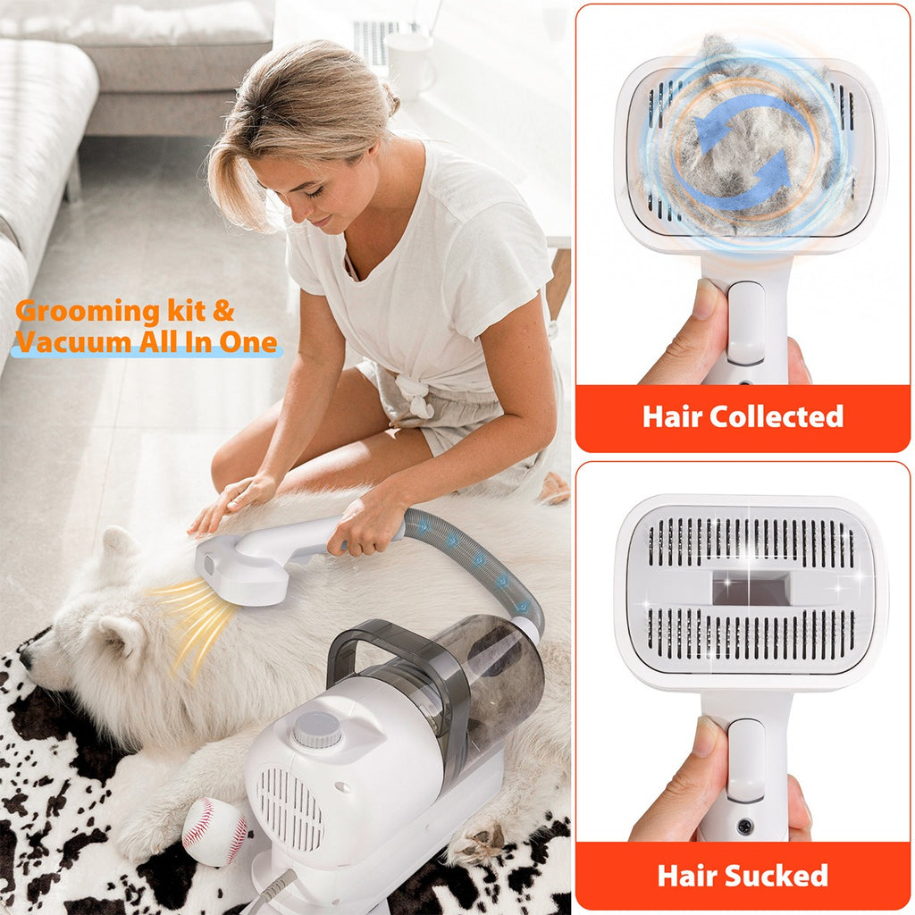 Pet Suction & Scissors Hair Care Machine