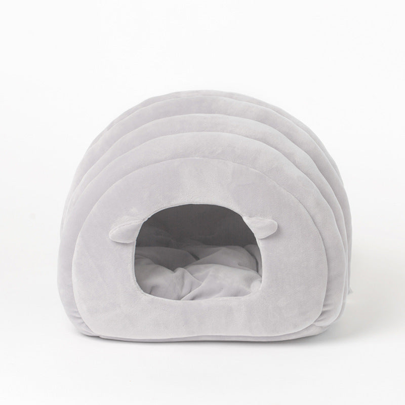 Sheep Bed for Cats - Semi-Enclosed Sleeping Bag