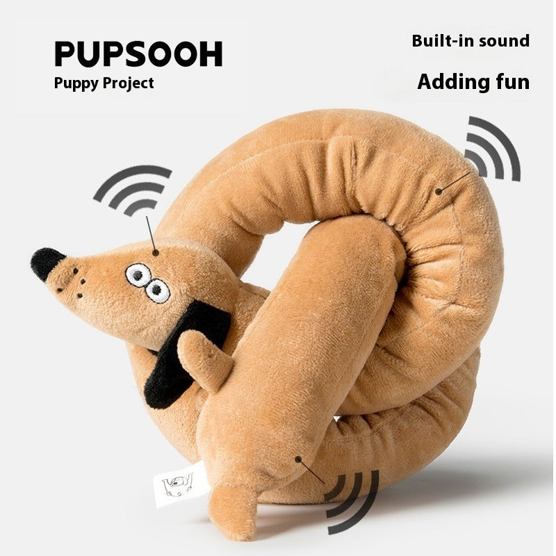 Sausage Dog Plush Chew Toy for Dogs