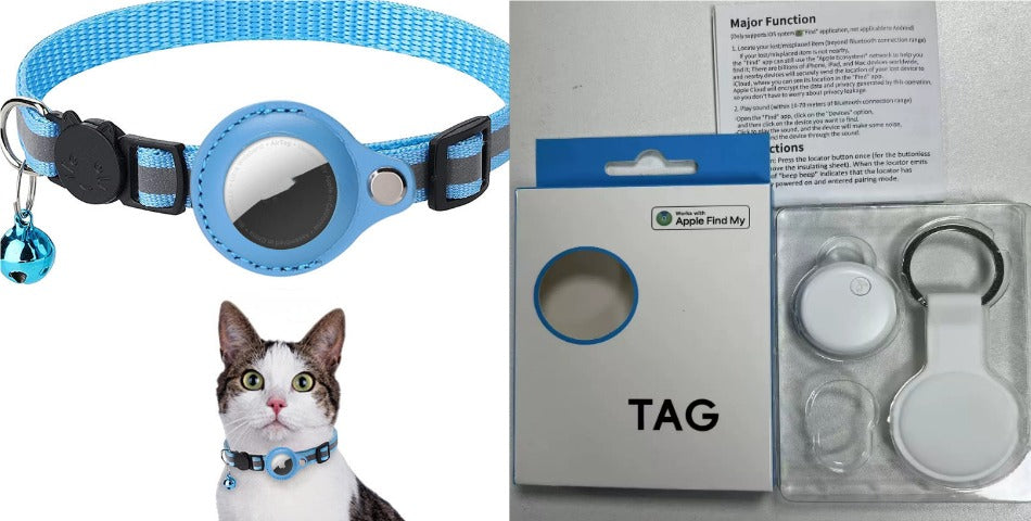 Reflective Waterproof Airtag Pet Collar