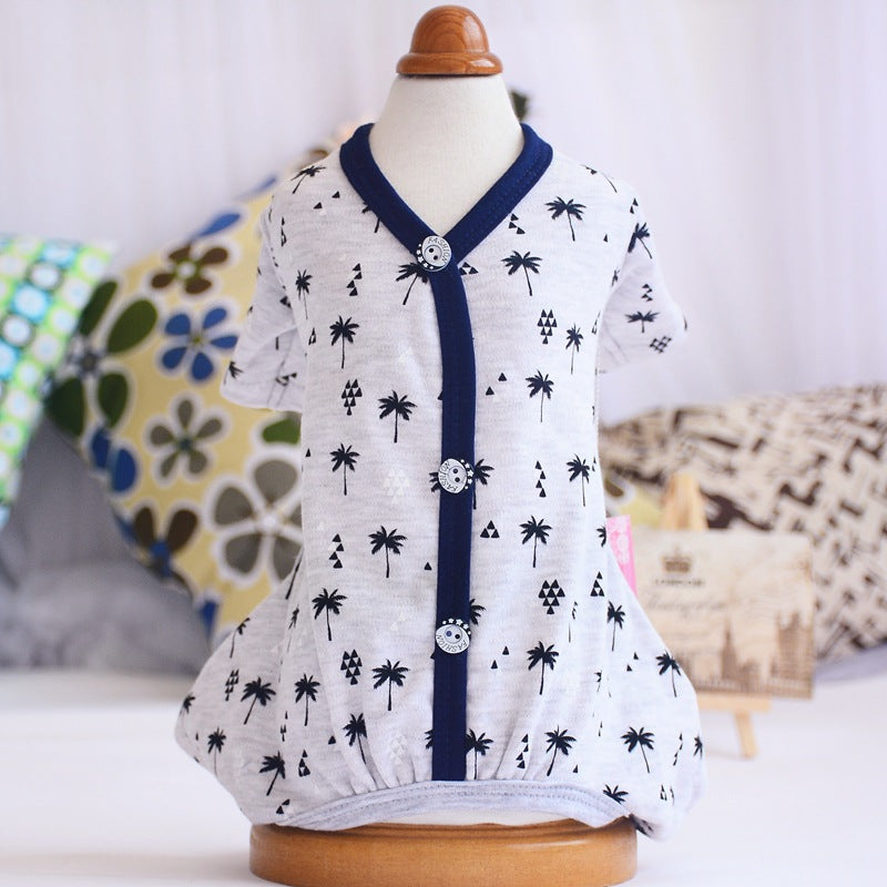 Dog Pajamas, One-Piece Four-Legged Pet Clothing
