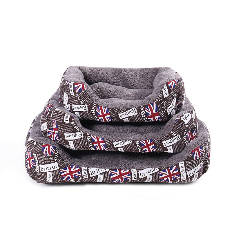 Fleece-lined Pet Cushion Mat