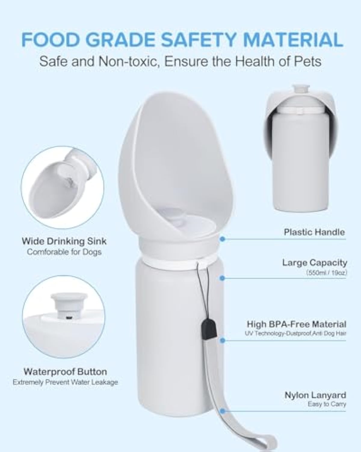 Foldable Dog Water Bottle