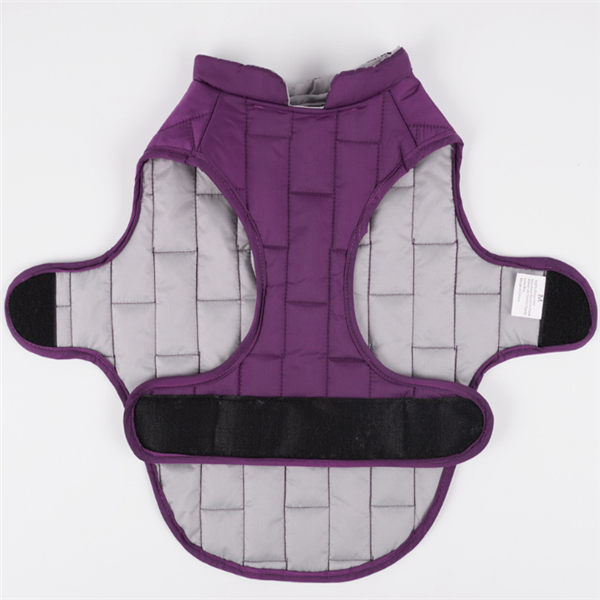 Two-Tone Checkered Dog Jacket and Cotton Coat