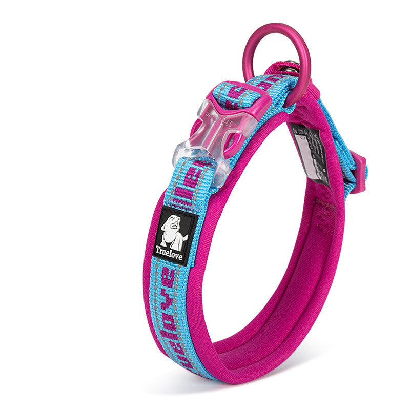 Adjustable Reflective Dog Collar with Soft Diving Fabric