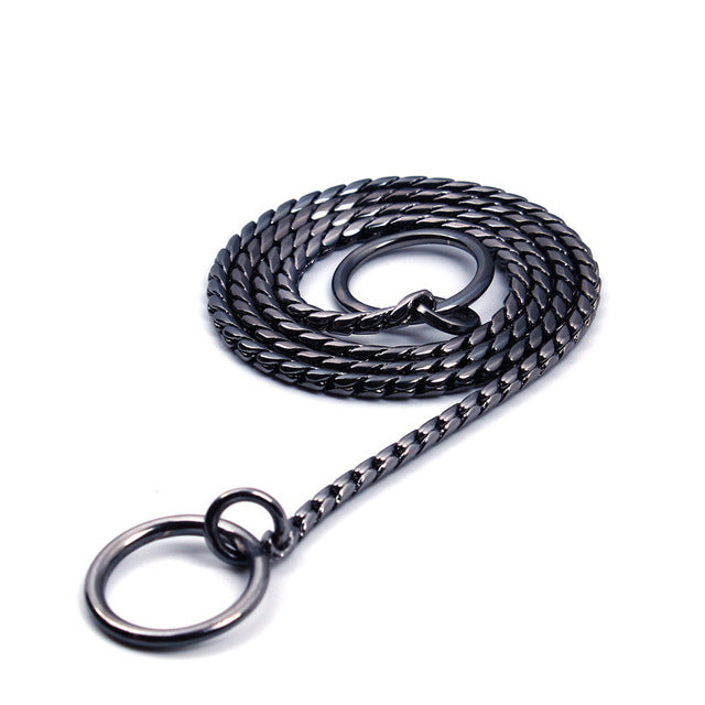Gold Stainless Steel Snake Chain for Dogs (Medium to Large)