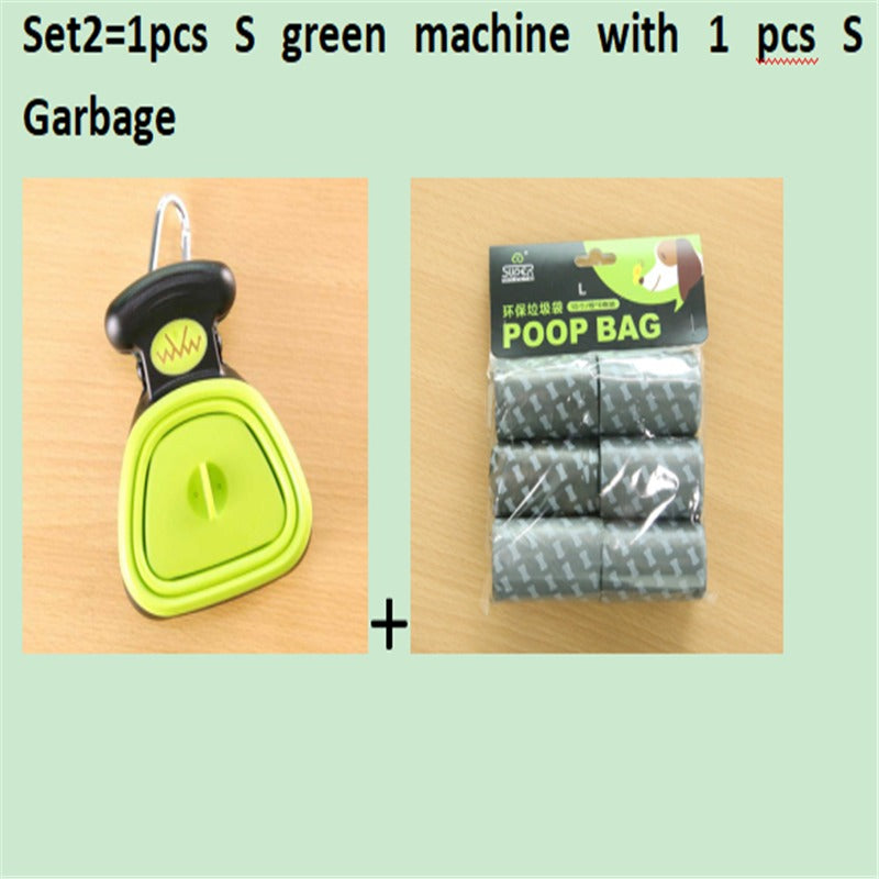Dog Travel Foldable Pooper Scooper with Decomposable Bags