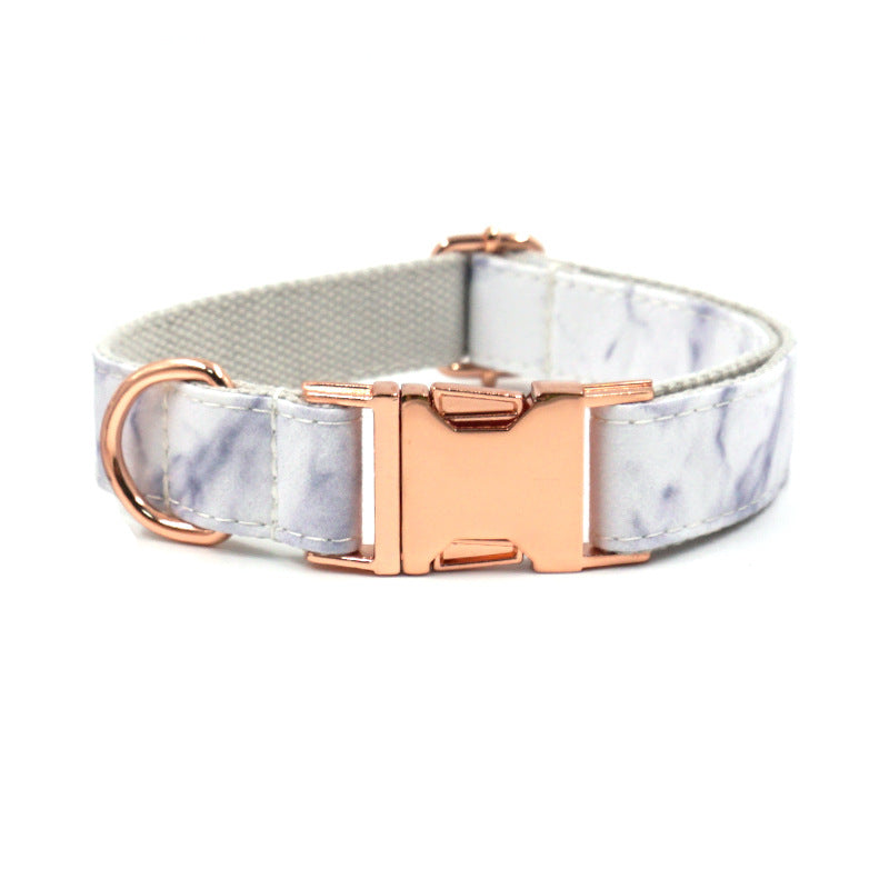 Marble Print Pet Collar - Creative and Simple Design
