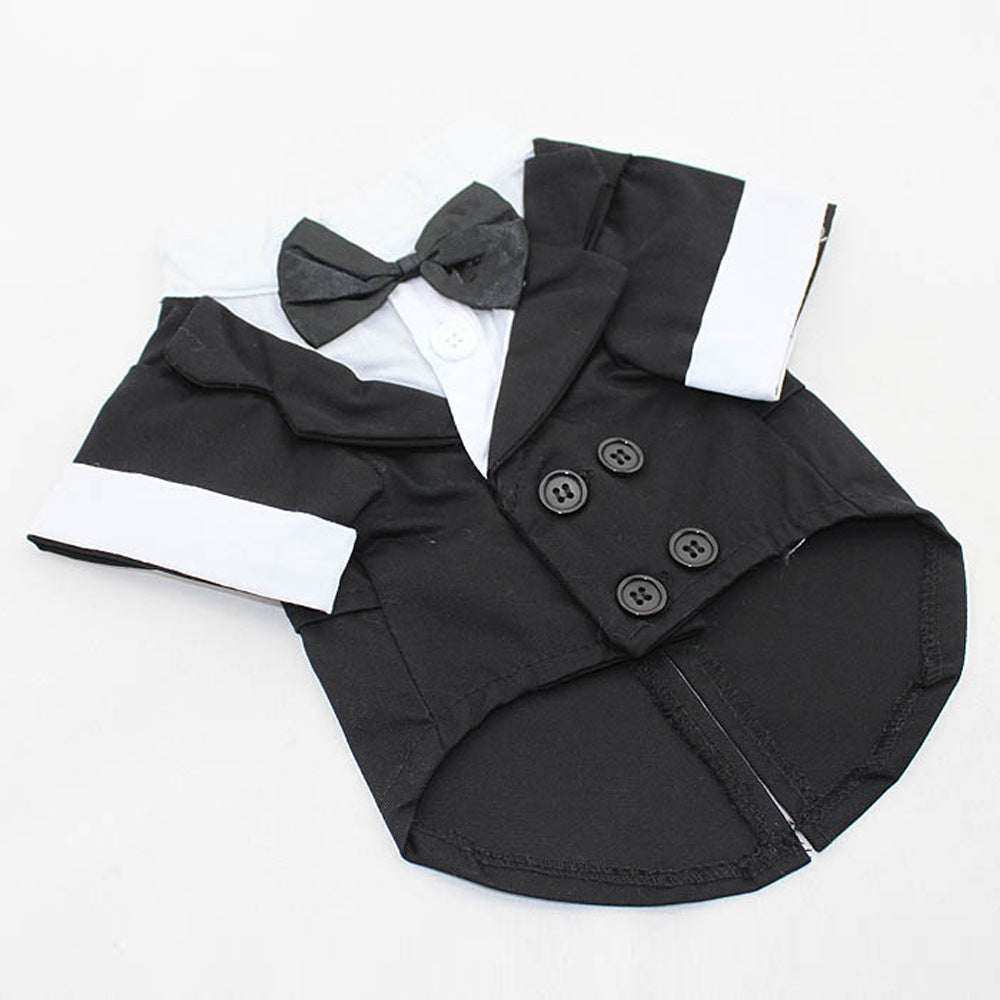 Puppy Bow Tie Evening Dress for Pets