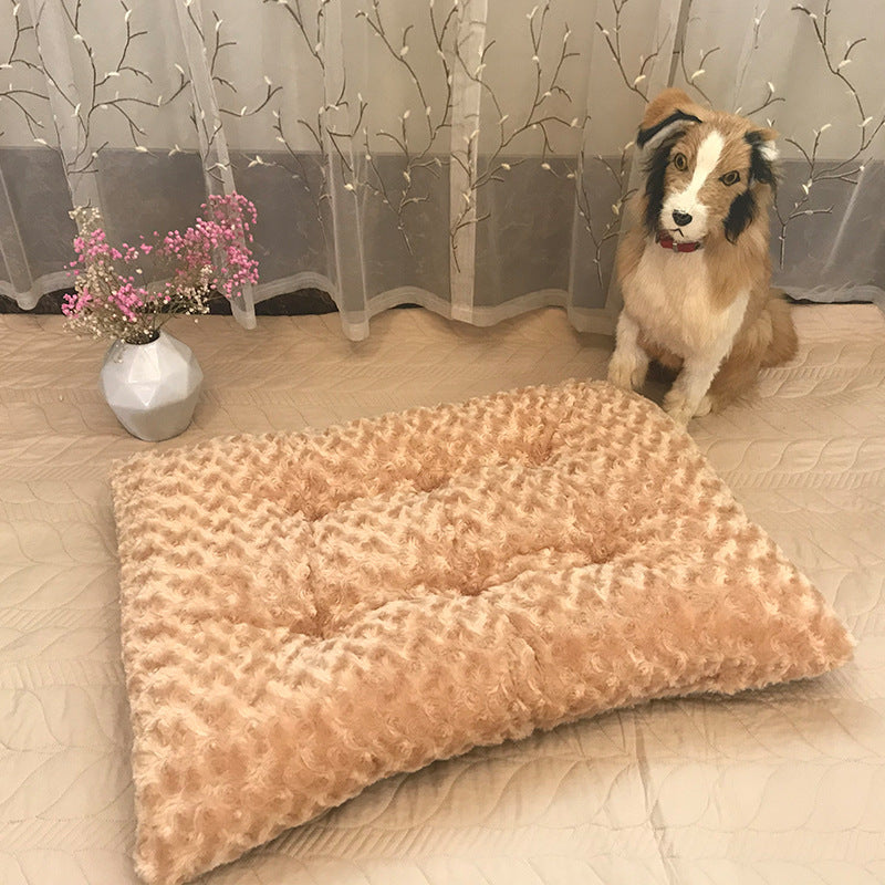 Rose Plush Pet Mat for Cats and Dogs