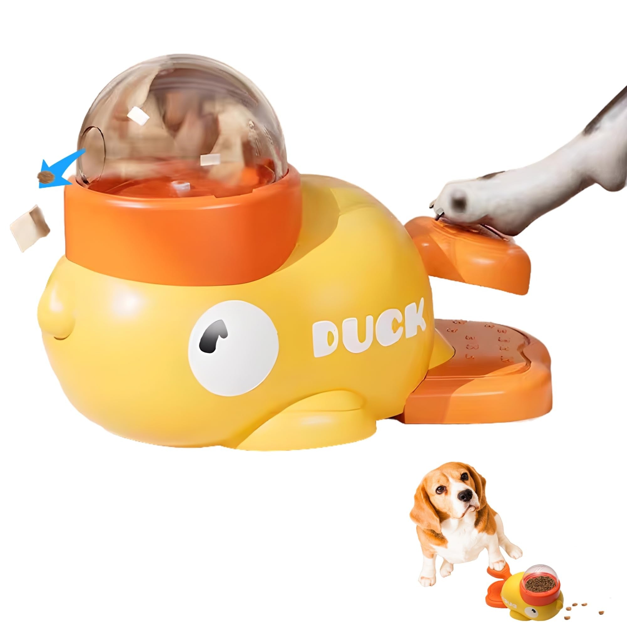 Duck Shape Interactive Dog Treat Dispenser