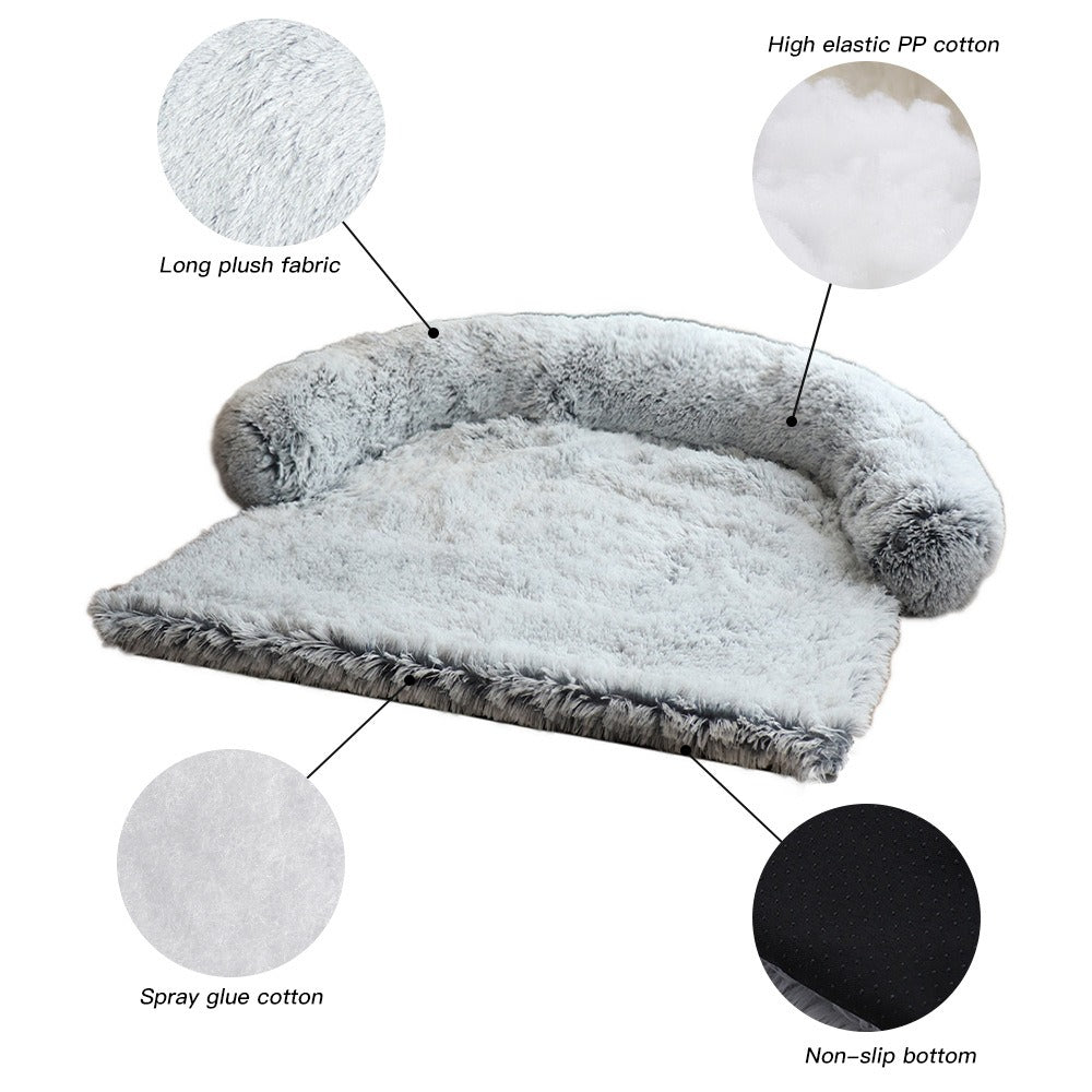 Removable Plush Pet Bed Mat