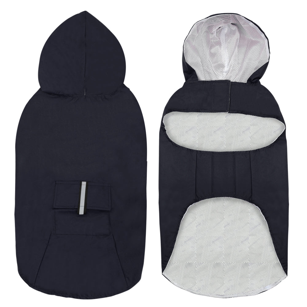 Large Waterproof Dog Raincoat for Outdoor Use