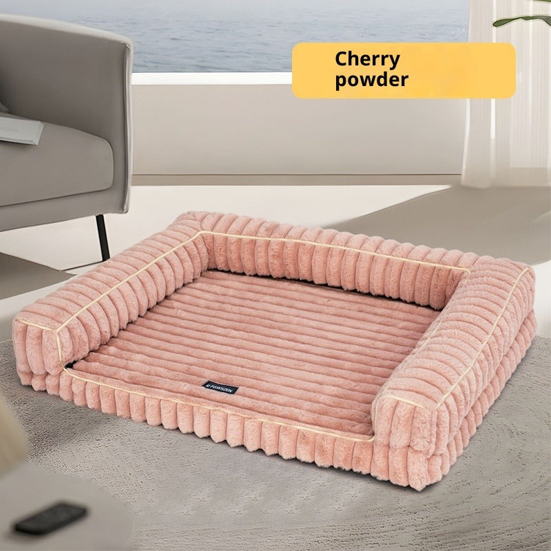 Angora Stripe Removable Pet Bed