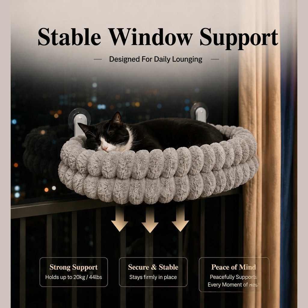 Window Cat Hammock Window-Suspended Cat Hammock Bed