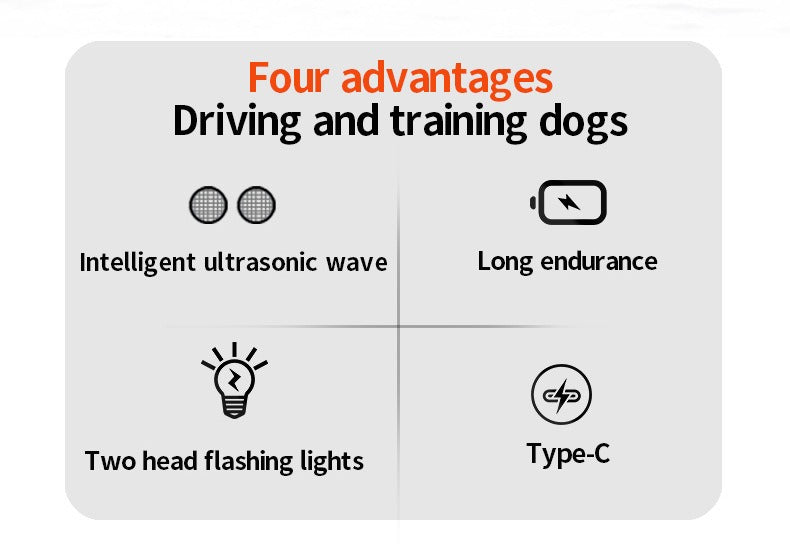 Ultrasonic Two-Head Dog Bark Stopper